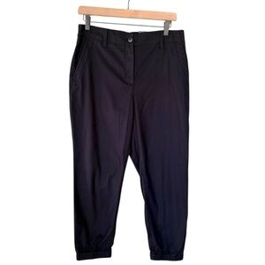 NWT Talbots Women’s Jogger Pants Relaxed Leg Navy Blue Size Medium Petite